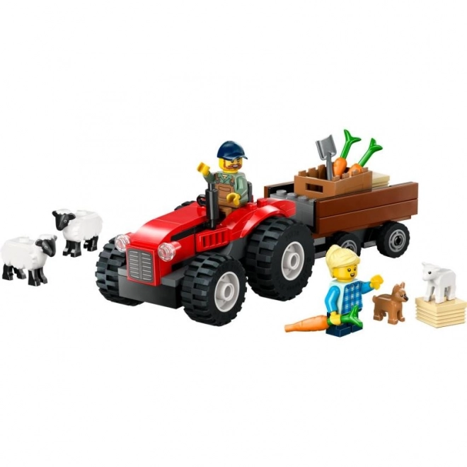 LEGO® City 60461 Rdeči traktor s prikolico in ovcami