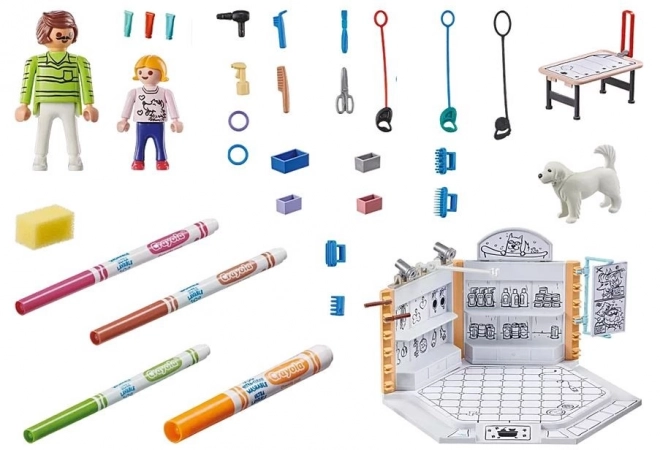 Playmobil Salon za pse s Crayola barvami
