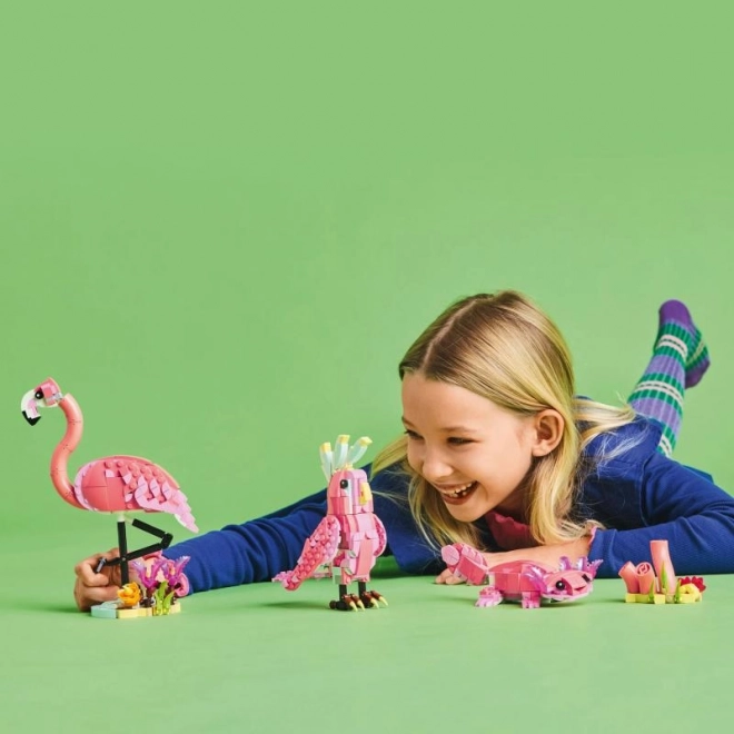 LEGO Creator 3 v 1 31170 Divje živali: Rožnati flamingo
