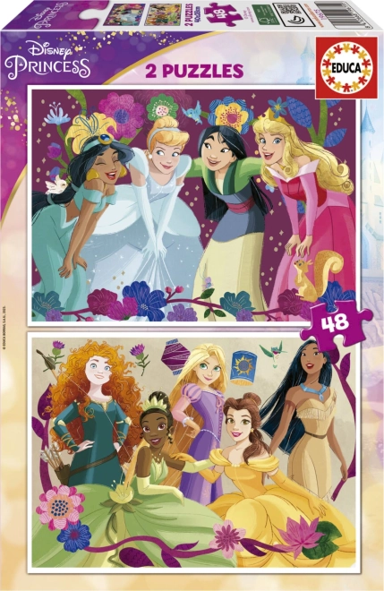 Sestavljanka Disney Princeske 2x48 koščkov
