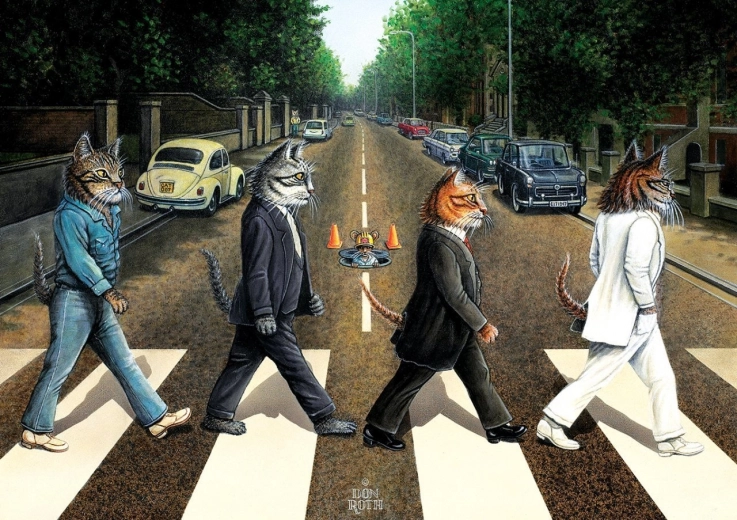 Sestavljanka Tabby Road 1000 koščkov