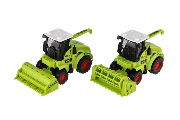 Plastičen kombajn 7x12cm na vztrajnik 2 vrsti