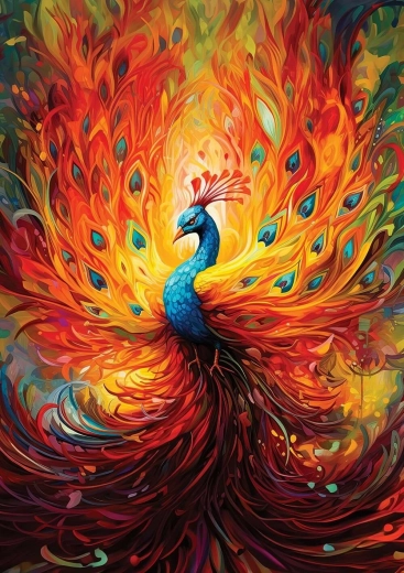 Sestavljanka Pisani páv 1500 koščkov ART PUZZLE