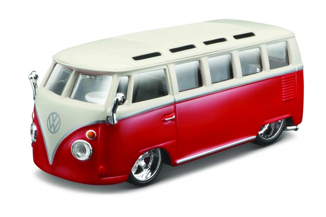 Volkswagen Van Samba rdeče-bela 1:32 od Bburago