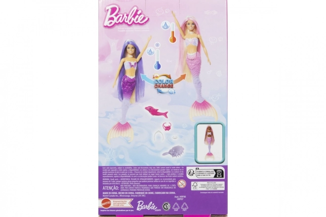 Punčka Barbie Malibu morska deklica, ki spreminja barvo