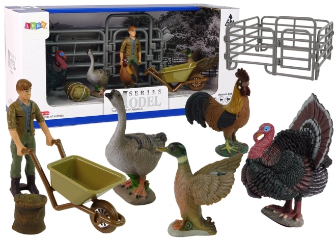 Velik Set Figuric Živali na Kmetiji