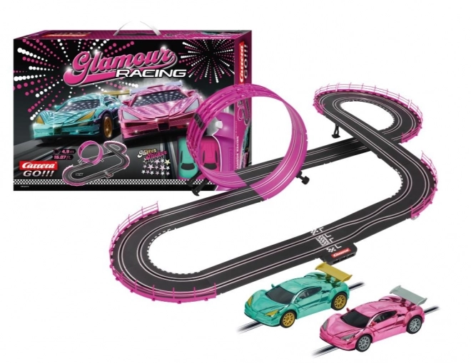 Dirkalna steza Carrera GO!!! Glamour Racing z avtomobilčki Girls Power 4,9m