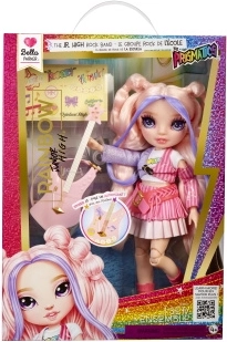 Rainbow High junior modna punčka Bella z bas kitaro