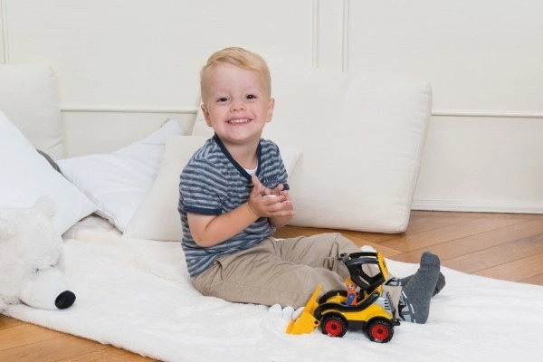 Auto Truckies nakladač plast 20cm s figurico v škatli 24m+
