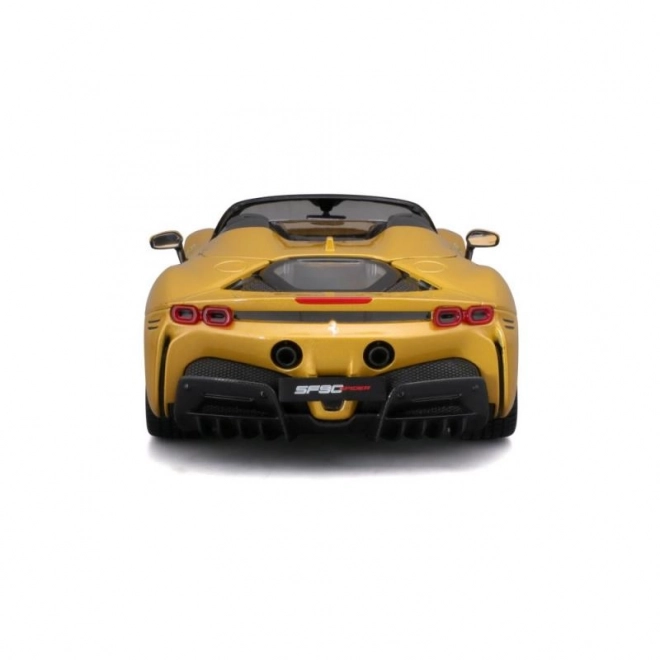 Bburago Ferrari SF90 Spider 1:18 - Rumena
