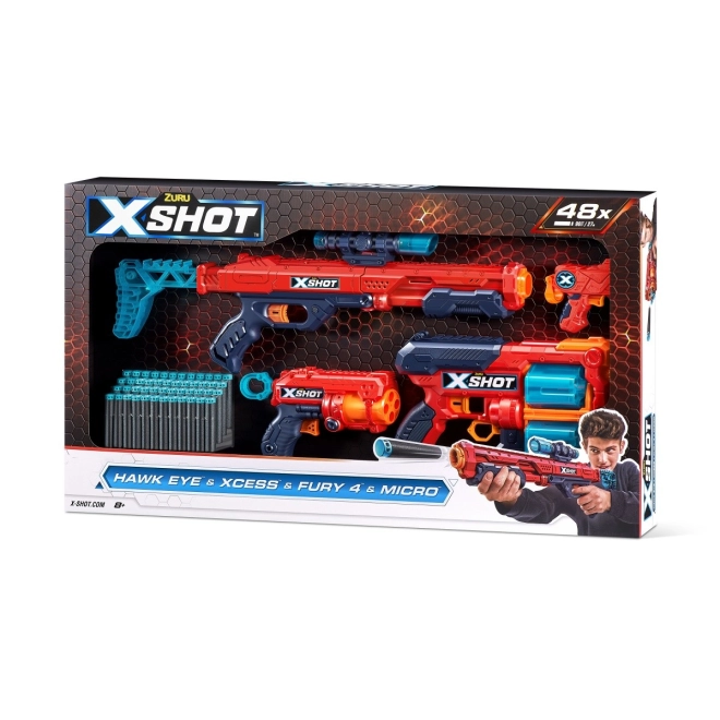 4 blasterji v enem paketu