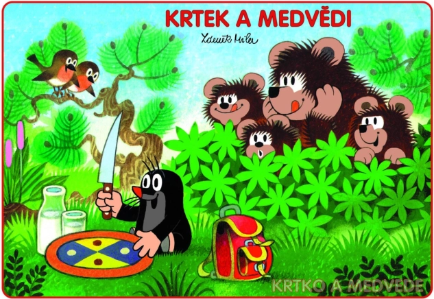 Pobarvanke A5 Krt in medvedi