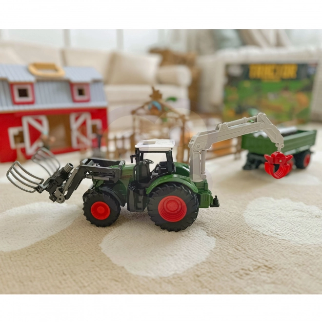 Komplet kmetijskih strojev traktor mini farma WOOPIE