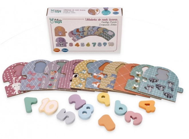Številski puzzle 1-10