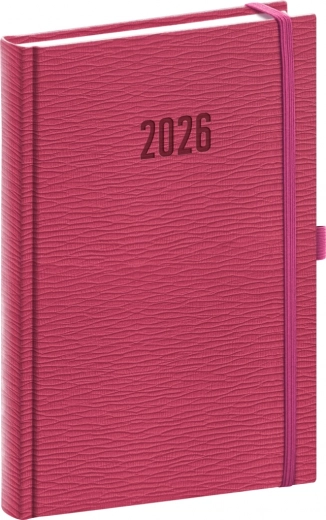 Dnevni dnevnik NOTIQUE Rivoli 2026 rožnat 15 x 21 cm