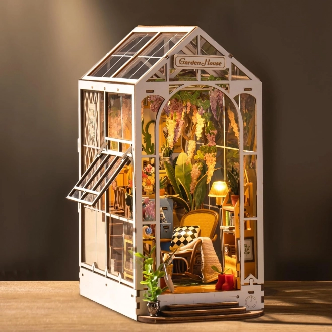 RoboTime 3D sestavljanka Knjižna polica Garden House (lesena)