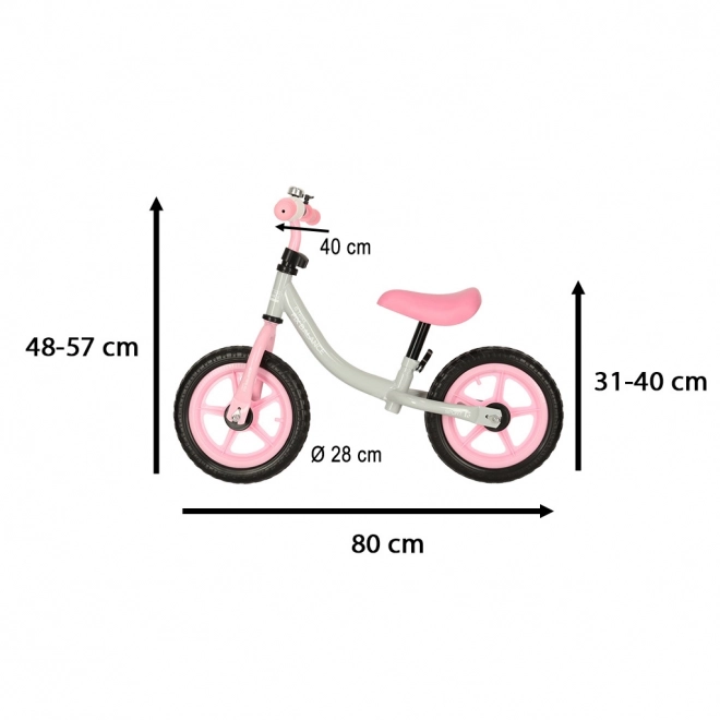 Otroško kolo - poganjalec Trike Fix Balance – Belo-roza