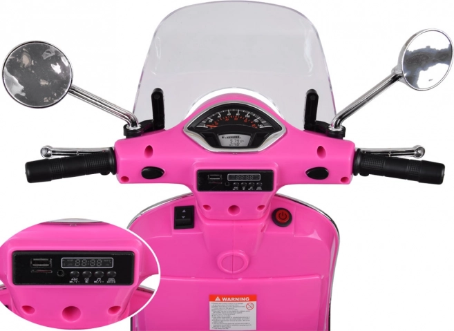 Električni skuter Vespa GTS Super za otroke – Roza