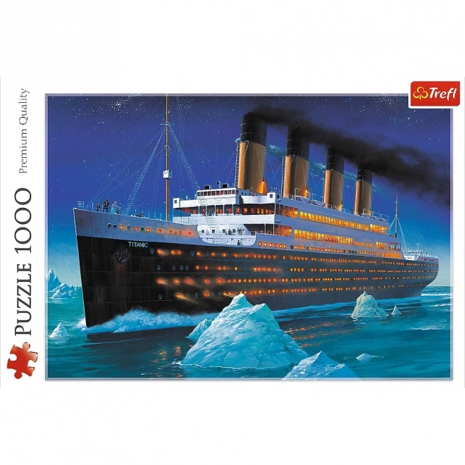 Sestavljanka Titanic 1000 kosov v škatli 40x27x6cm