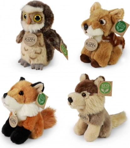 Plišaste gozdne živalce 16 cm eco-friendly RAPPA