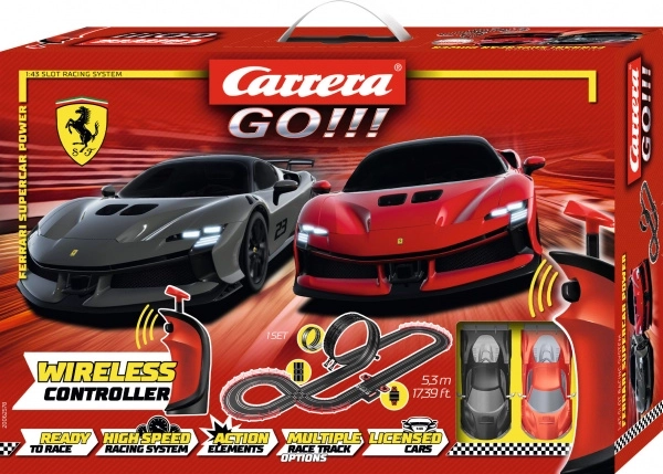 dirkalna steza Carrera GO Ferrari Supercar Power 5,3 m z brezžičnimi upravljalniki