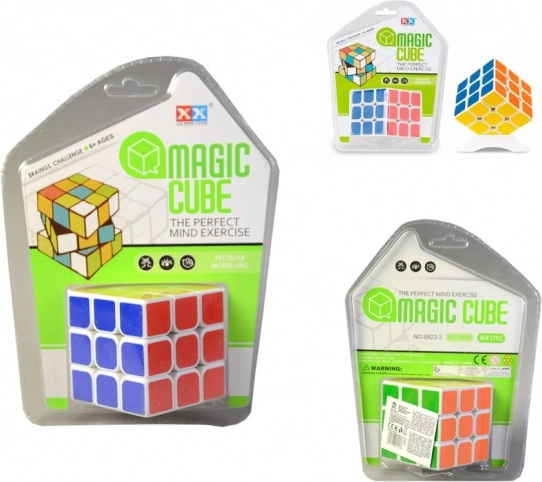 Čarobna kocka v slogu Rubik 6 cm