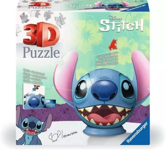 RAVENSBURGER Puzzleball Stitch z ušesi 77 kosov