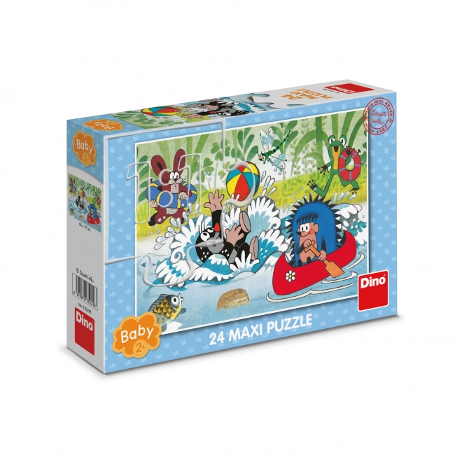 Dino Puzzle Krtek v vodi 24 kosov maxi