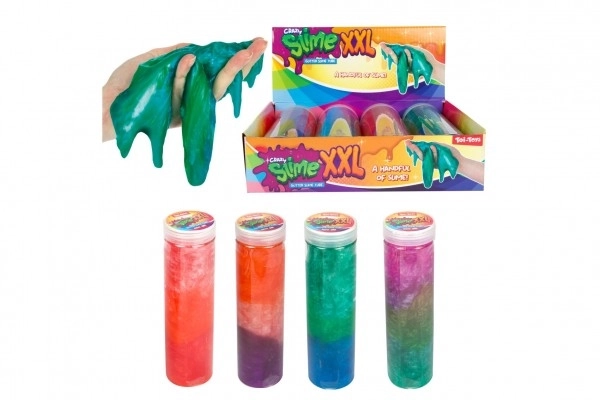 Sliz - bleščava masa 400g 20 cm v plastični tubi 4 barve 4 kosi v škatli