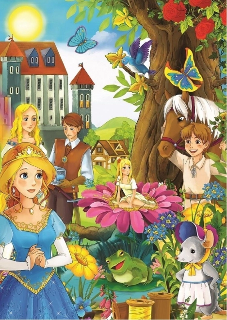 puzzle pravljični grad 200 koščkov