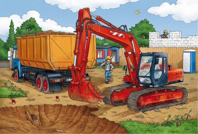 SCHMIDT Puzzle Na gradbišču 3x24 kosov