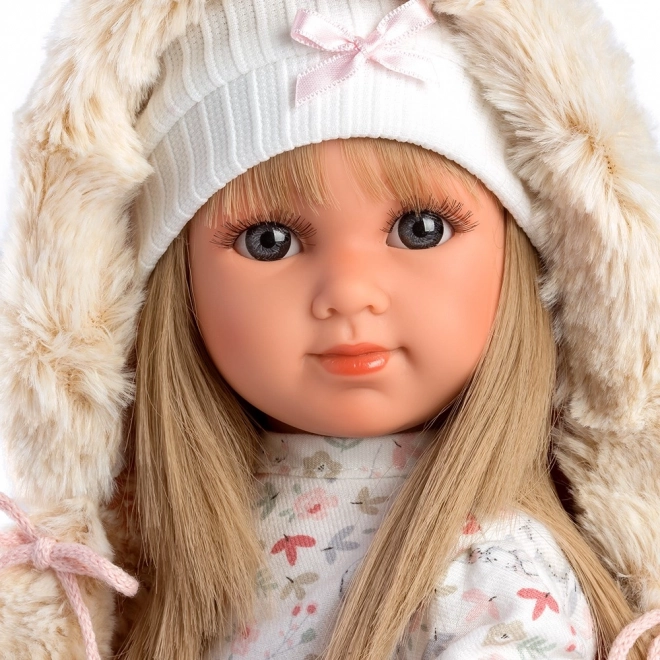 Llorens 53541 ELENA - realistična punčka z mehkim tekstilnim telesom - 35 cm