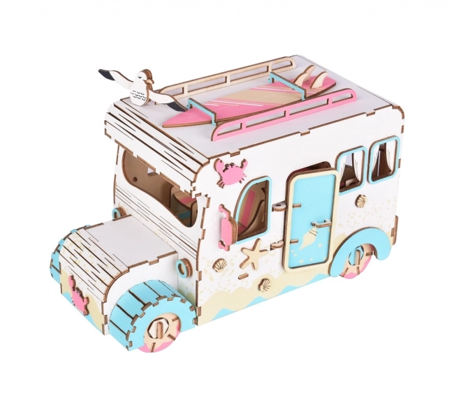Lesena 3D sestavljanka Bivalni Kombi