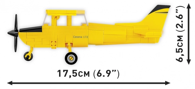 Cessna 172 Skyhawk set rumene barve