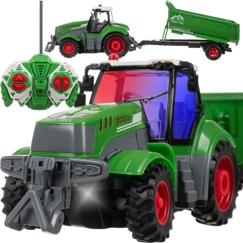 Daljinsko voden traktor Kruzzel s prikolico
