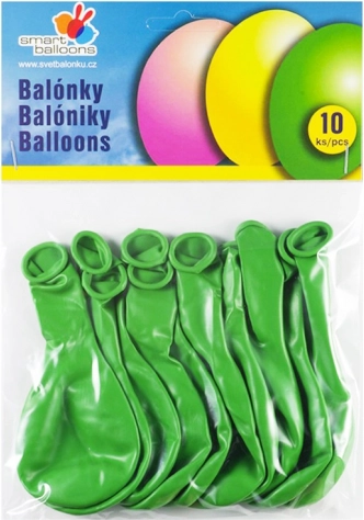 Zeleni okrogli napihljivi baloni 26 cm