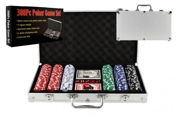 Poker set v aluminijastem kovčku - 300 kosov