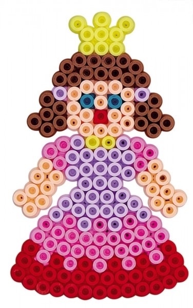 Likalne perlice Hama MIDI 3000 kos + 4 podlage v vrečki 19x21x5cm