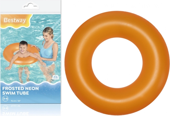 Napihljiv plavalni obroč Oranžen 76 cm Bestway