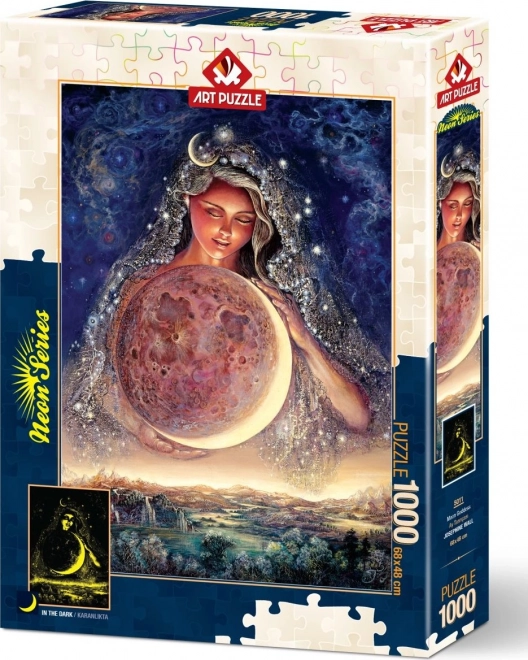 Svetleči puzzle Lunina boginja 1000 koščkov