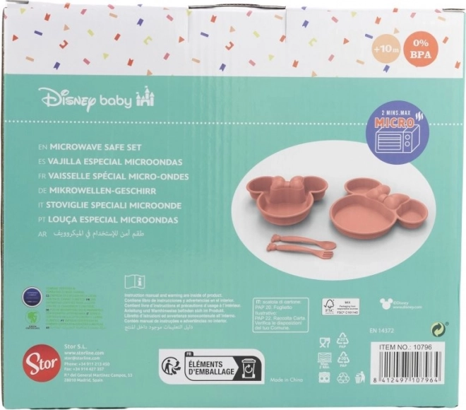 Otroški jedilni komplet Minnie Mouse 4v1