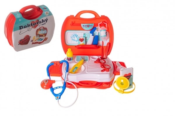 Komplet doktor/plastni zdravnik v plastičnem kovčku 24x22x9cm v vrečki