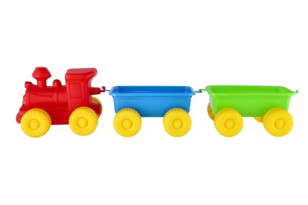 Vlak + 2 vagoni plast 60cm v mreži