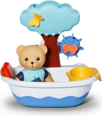 Kopelna kad z medvedkom Teddy in vodnim kolesom