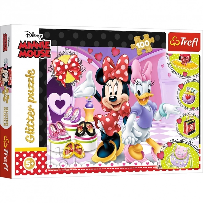 Sestavljanka 100 kosov Minnie in Bleščice