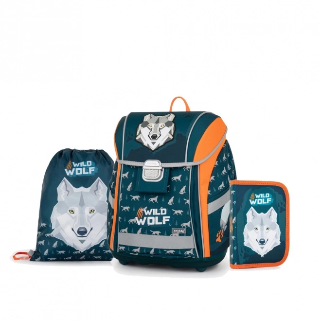 Šolski set 3 kosi PREMIUM LIGHT volk