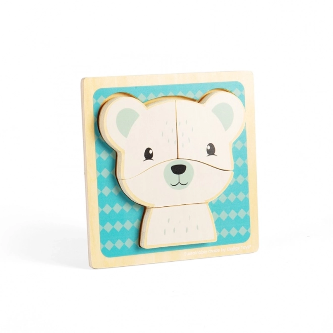 Sestavljanka Polarni medvedek Bigjigs Toys