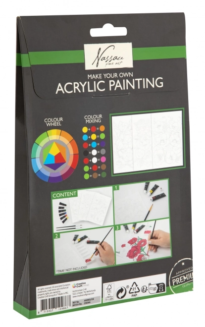 Akrilni slikarski set - 4 različni motivi