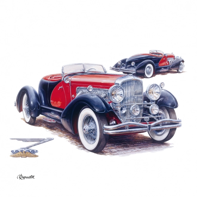 NOTIQUE Koledar s zapiski Classic Cars – Václav Zapadlík, 2025, 30 x 30 cm