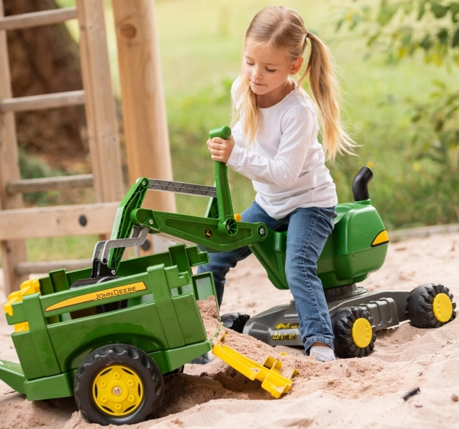 Otroški bager na kolesih John Deere